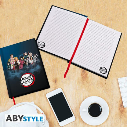 DEMON SLAYER Taccuino A5 ABYstyle COLLEZIONE NOTEBOOK UFFICIALE 21.7cm x 15.5cm
