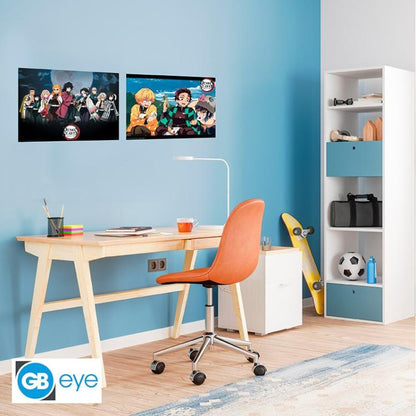 ABYSTYLE (DEMON SLAYER) SET 2 CHIBI POSTER: "SERIES 2/PILASTRI" (52X38) "GB EYE"