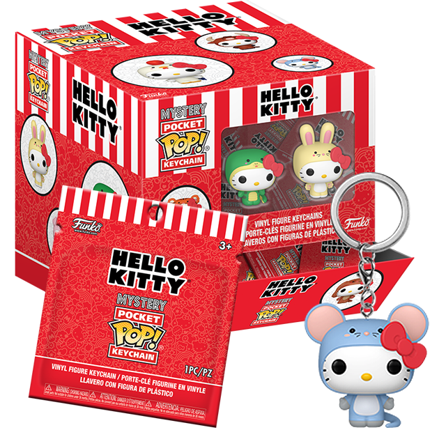 Funko Pop ! Keychain: Hello Kitty (Animals) Portachiavi a Sorpresa da Collezione