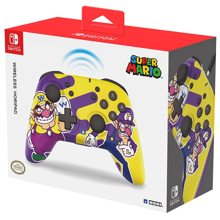 Hori Wireless Super Mario (Wario e Waluigi) Nintendo Switch Horipad Controller