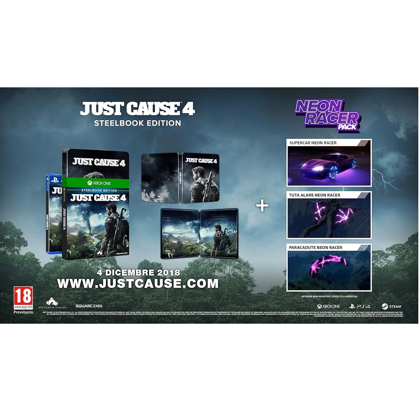 Just Cause 4 Steelbook Edition Xbox One - Gioco Eu Italiano Xbox One