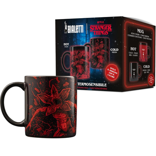 Bialetti - Tazza in Ceramica Stranger Things Termo Sensibile Mug 300 ml