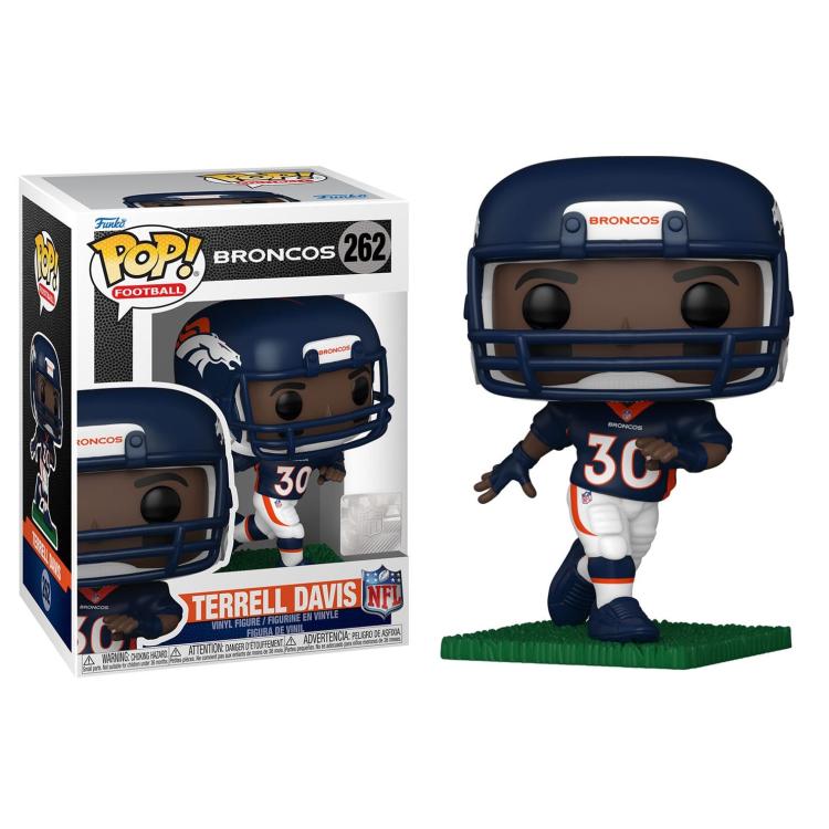 Funko Pop ! Football Nfl Broncos (262) - Terrel Davis Vinyl Figure Statuetta 9Cm