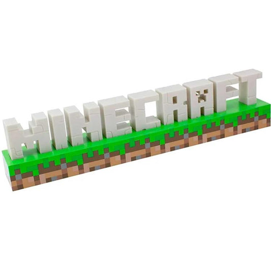 Paladone Lampada Minecraft Luce Logo - Lampada Luce Led Notturna Usb O Batterie