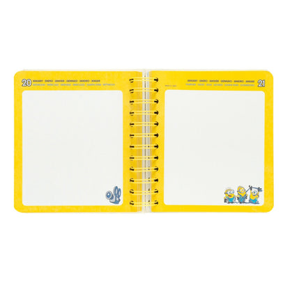 Minions - Diario Scolastico Scuola 2026 2027 Elementari/Medie - Agenda Giornaliera 2026 2027 11 Mesi con Copertina Rigida, Stickers e Divisori Illustrati (14 x 16 cm) - hardcover