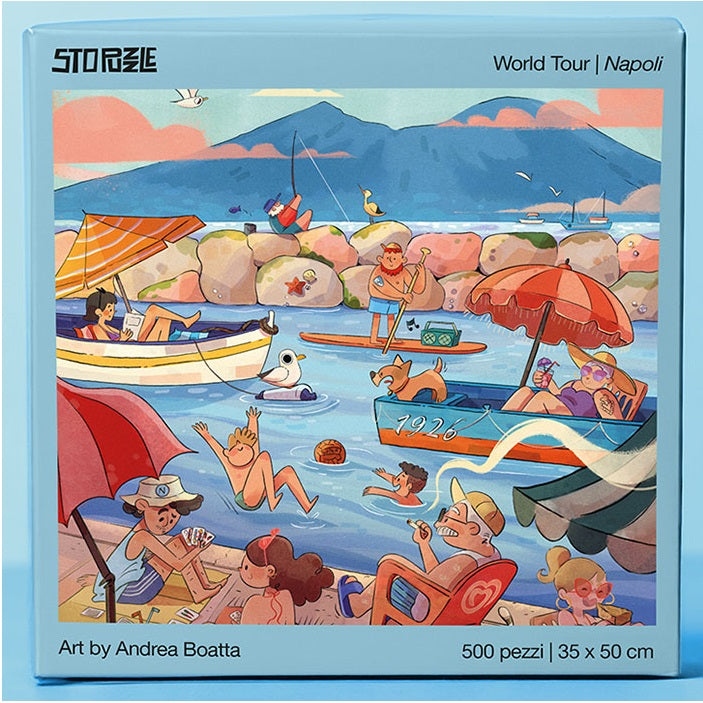 Stopuzzle - Puzzle 500pz World Tour Napoli (Mergellina) - 30x50 cm