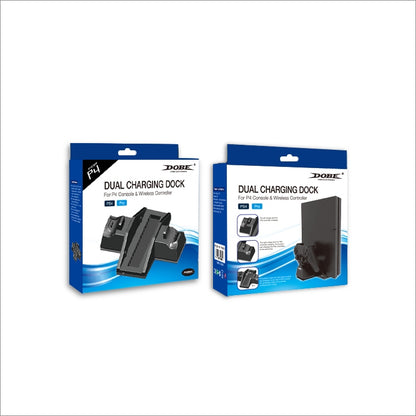 Supporto Verticale Per Ps4 Slim/Pro + Base Ricarica Joypad Controller Stand Dock