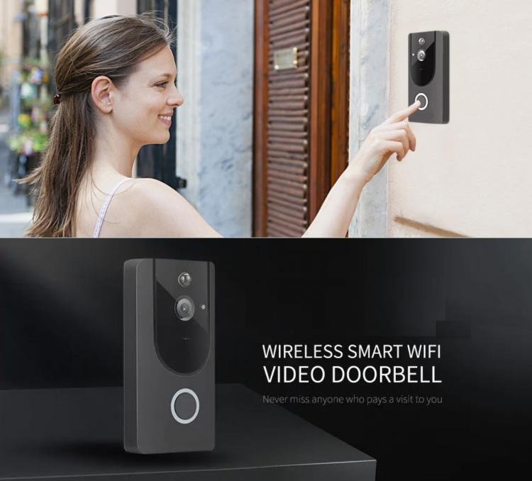 Videocitofono Wifi Ip Telecamera Citofono Campanello Smartphone Per Android Ios