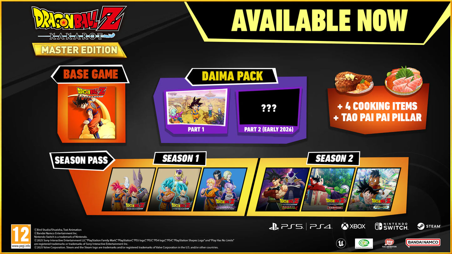 Dragon Ball Z Kakarot: Master Edition Nintendo Switch Gioco Nuovo ITA
