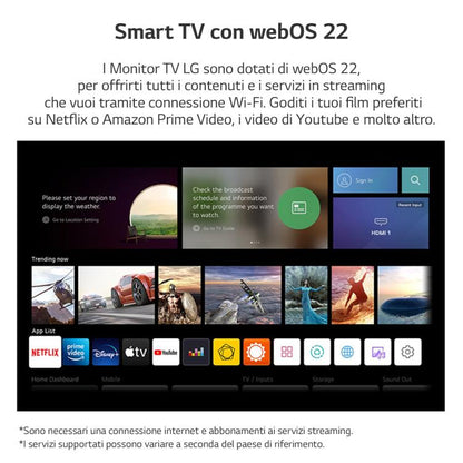 Lg Smart Tv 27" Led Full Hd Monitor 27Tq615S-Pz Nero Dvb/T2/S2 Wi-Fi Fhd Ips Ps5