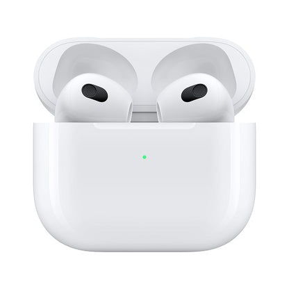 APPLE AURICOLARI AIRPODS 3 MME73ZM/A + CUSTODIA RICARICA WIRELESS IPHONE SPOTIFY