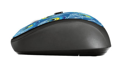 Trust Mouse Ottico Wireless Yvi Peacock 1600Dpi Usb Blu 23388 Mouse Senza Filo