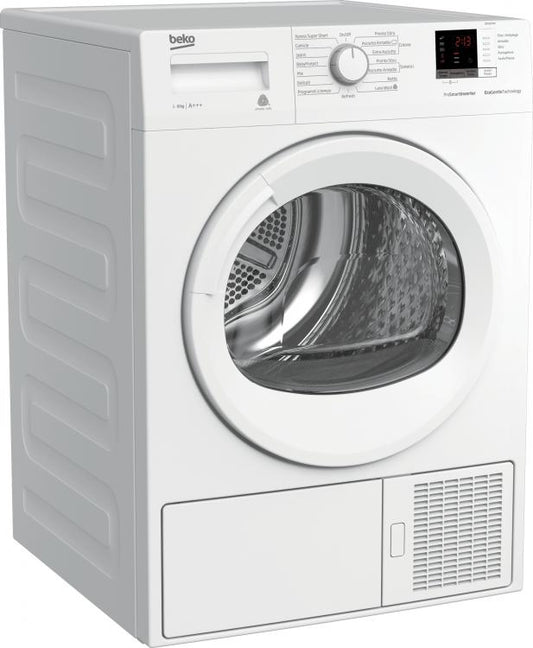 BEKO ASCIUGATRICE 8KG YOUNG SMART A+++ INVERTER POMPA CALORE DISPLAY DRX837WI