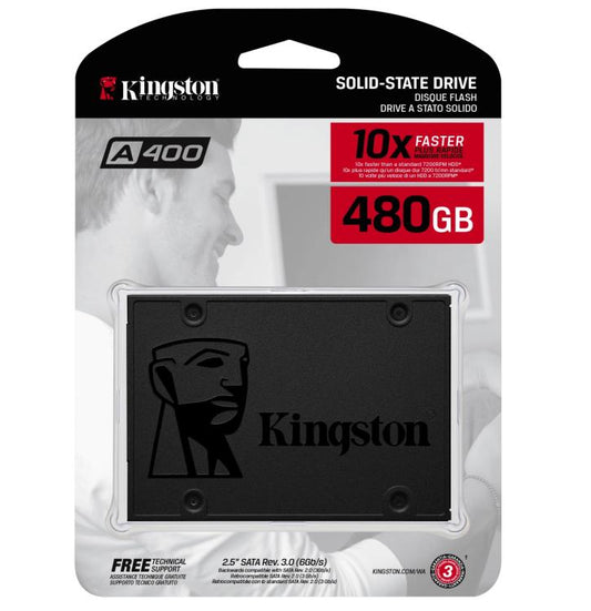 Kingston Hdd Ssd 2.5" 480Gb A400 Sa400S37/480G 2.5" Sata Memory Pc Computer