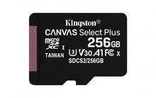 Kingston Micro Sd 256Gb + Adattatore Canvas Plus Sdcs2 Classe 10 100Mb/S