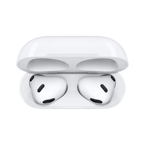 APPLE AURICOLARI AIRPODS 3 MME73ZM/A + CUSTODIA RICARICA WIRELESS IPHONE SPOTIFY