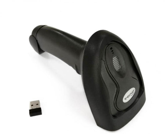 Tecno Pistola Laser Lettore Codice A Barre Barcode Scanner Wireless 2.4Ghz Usb