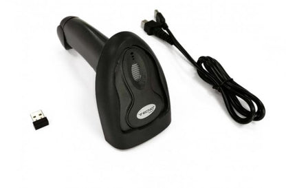 Tecno Pistola Laser Lettore Codice A Barre Barcode Scanner Wireless 2.4Ghz Usb