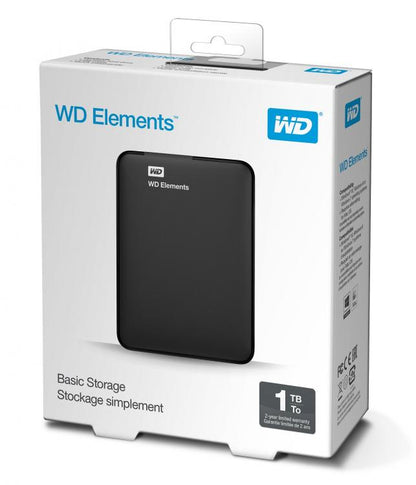 Western Digital Hdd Esterno Wd Elements Portable 1Tb 2.5" Usb 3.0 Hard Disk Wd