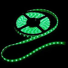 Striscia Led Smd 5050 5 Metri 12V Ip66 Adesiva Bobina Led Flessibile Verde