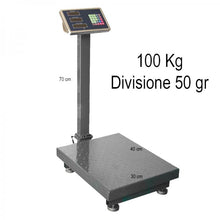 Bilancia Bilico Elettronica 150kg Bascula Display Digitale Professionale Acciaio