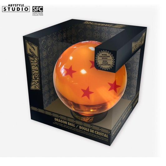 ABYSTYLE DRAGON BALL SFERA DI CRISTALLO 4 STELLE 75mm + PIEDISTALLO SFERE DRAGO