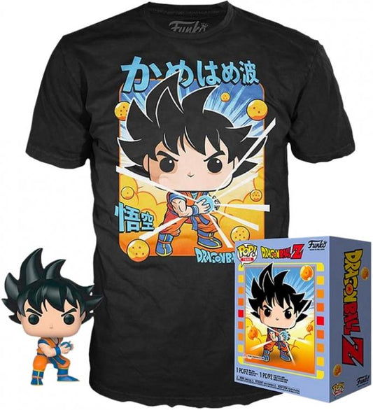 Set Funko Pop Dragon Ball Z Funko Goku Vinyl + T Shirt Tee Box Bundle Tg Large
