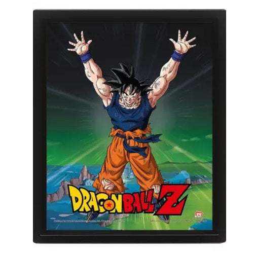 Pyramid - Dragon Ball Z - Power Levels Increased Poster 3D Lenticular In Cornice