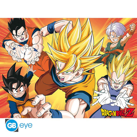 Abystyle (DRAGON BALL Z) Set 2 Chibi Poster: "Saiyans" (52x38) Gb Eye