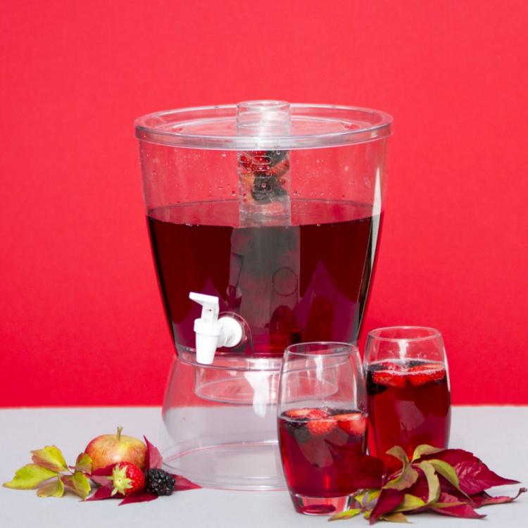 Dispenser Acqua Spillatore Birra Vino + Ghiaccio Succhi Frutta Bevande Cocktail