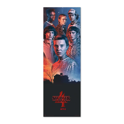 Maxi Poster XXL Porta o Parete (Stranger Things 4) Cinema, Serie TV, Incorniciabile da Cameretta, Ufficio 53x158 cm