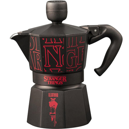 Bialetti - Moka Express Musicale 3 Tazze Stranger Things Ricarica Usb-C 130ml