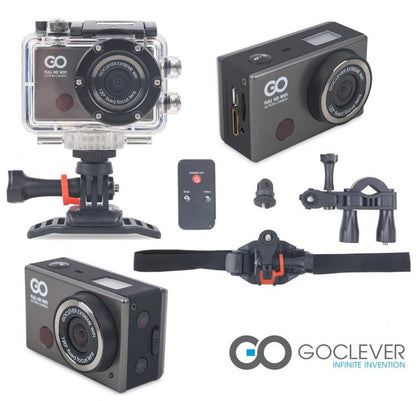 Goclever Action Camera Videocamera Tip Gopro Wifi Subacquea Casco Bici Dvr Sport