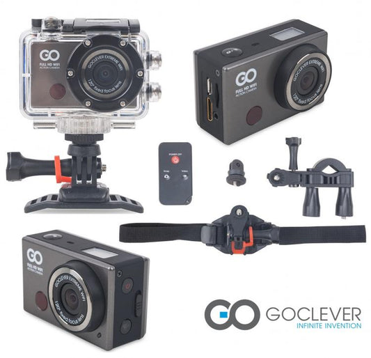 Goclever Action Camera Videocamera Tip Gopro Wifi Subacquea Casco Bici Dvr Sport