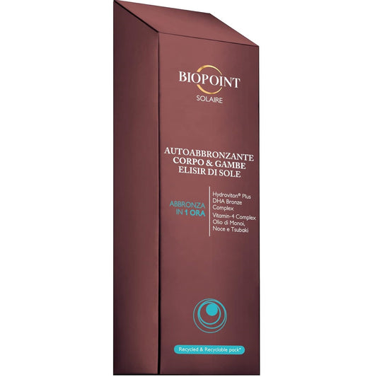 Biopoint Solaire - Autoabbronzante Corpo e Gambe Elisir di Sole (Abbronza In 1 Ora)