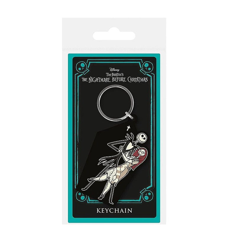 Pyramid Portachiavi The Nightmare Before Christmas (Jack e Sally) - Keychain In Gomma