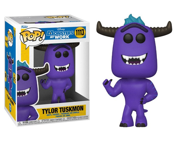 Funko Pop Disney Monsters At Work 1113 Tylor Tuskmon Statua Vinyl Figure Pixar
