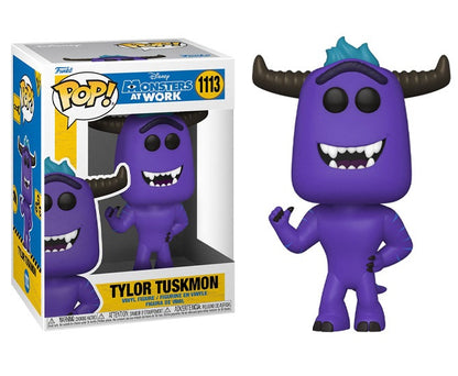 Funko Pop Disney Monsters At Work 1113 Tylor Tuskmon Statua Vinyl Figure Pixar