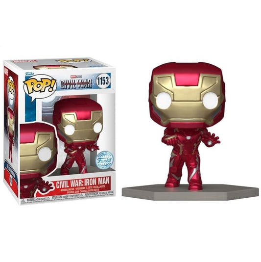 Funko Pop ! Marvel - (1153) Civil War Build A Scene Iron Man Special (Exm) 9Cm