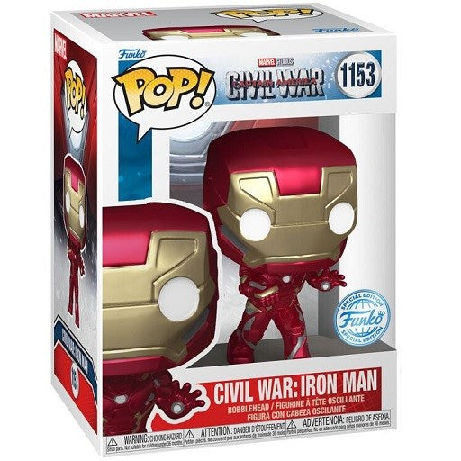 Funko Pop ! Marvel - (1153) Civil War Build A Scene Iron Man Special (Exm) 9Cm
