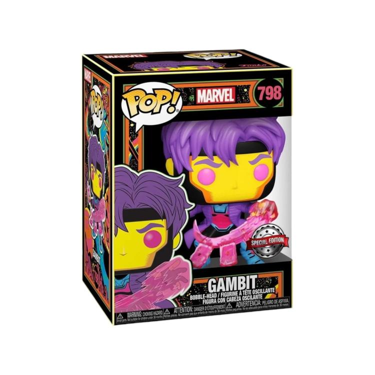 Funko Pop ! Marvel Studios Blacklight (798) X-Men Gambit - Statua Vinyl Figure