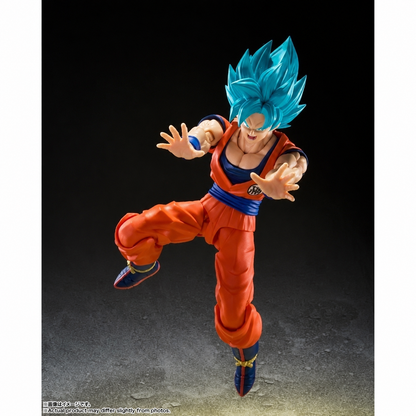 Bandai S.H. Figuarts - Dragon Ball Super : Goku Super Sayan God - Super Saiyan Blue - Action Figure da Collezione 14 cm