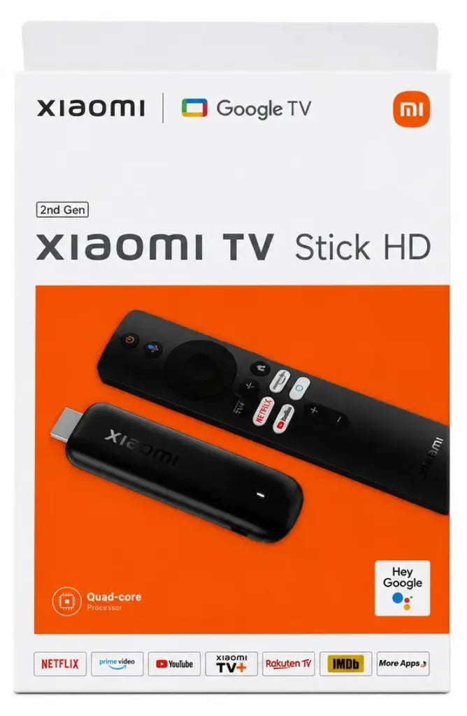 Xiaomi Mi Tv Stick HD 2nd Gen. Chiavetta 2K Android Smart Tv Wi-Fi Streaming Google TV