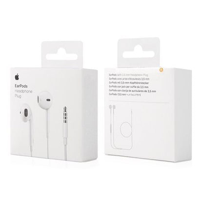APPLE AURICOLARI EARPODS CON CONNETTORE 3.5MM AUX IPHONE ANDROID IPAD SPOTIFY PC