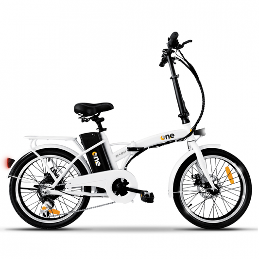 The One Bici Elettrica Easy 250W/36V 25Kmh Display White Bicicletta Passeggio B