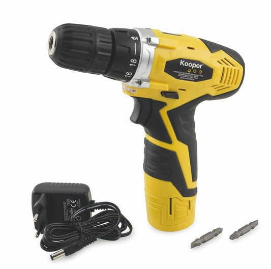 Kooper Trapano Avvitatore 12V A Batteria Con Mandrino Aut Ricaricabile Reverse