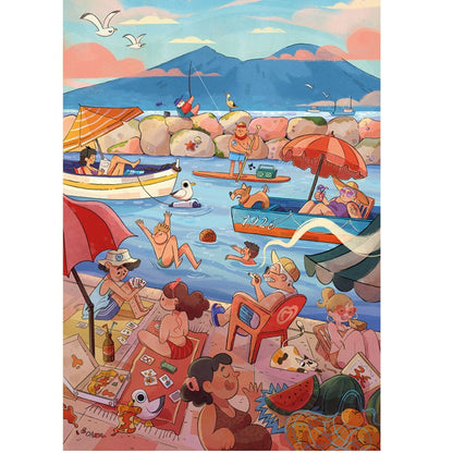 Stopuzzle - Puzzle 500pz World Tour Napoli (Mergellina) - 30x50 cm
