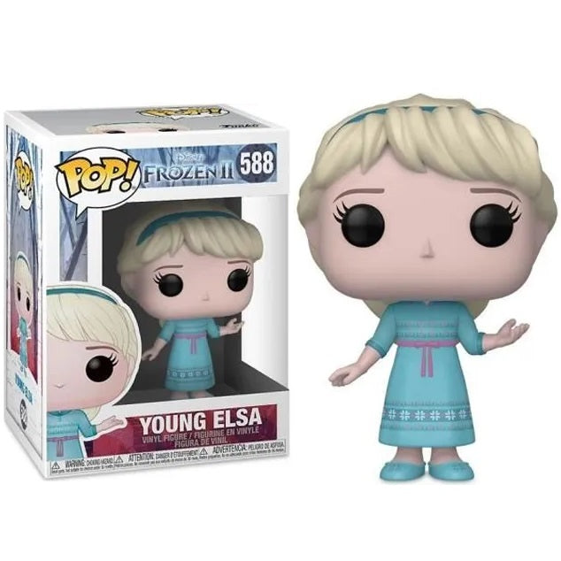 Funko Pop Disney Frozen Ii 588 Young Elsa Vinyl Figure Disney+ Prime Statuetta
