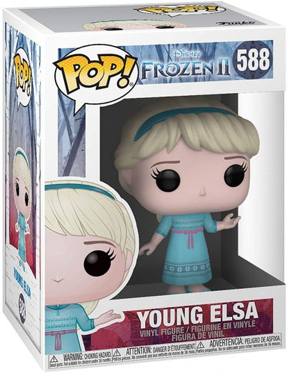 Funko Pop Disney Frozen Ii 588 Young Elsa Vinyl Figure Disney+ Prime Statuetta
