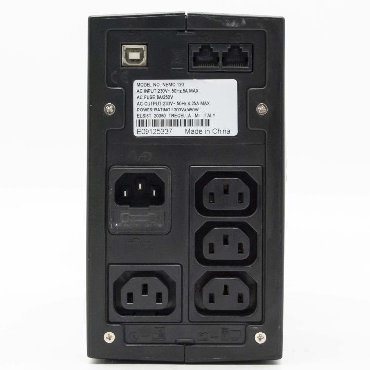 Elsist Nemo 2.0 120 Ups 1200Va 600W Gruppo Di Continuita' Con Display E Software